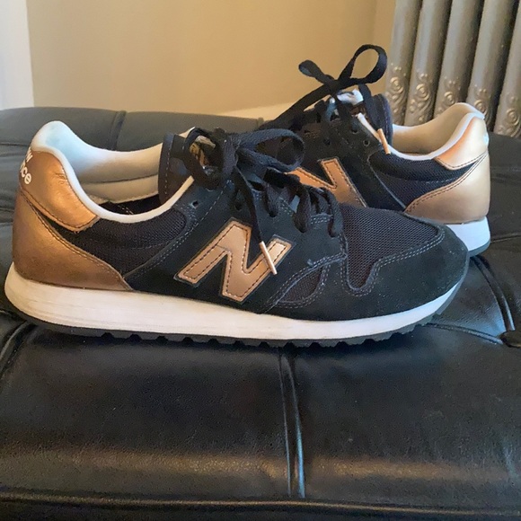 new balance black and gold sneakers